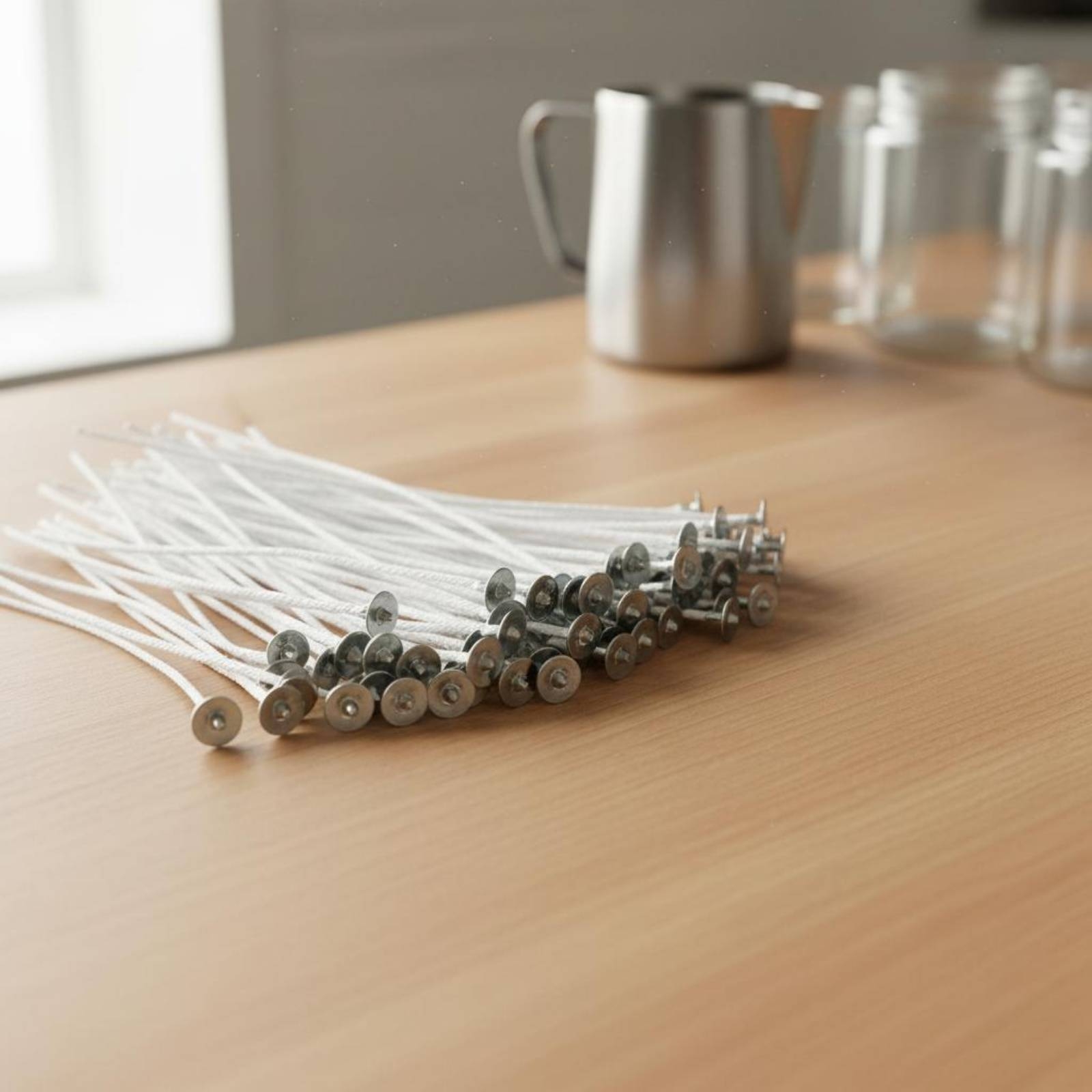 50 Pieces Cotton Candle Wicks  - Cotton Wick Pre Tabbed review and price