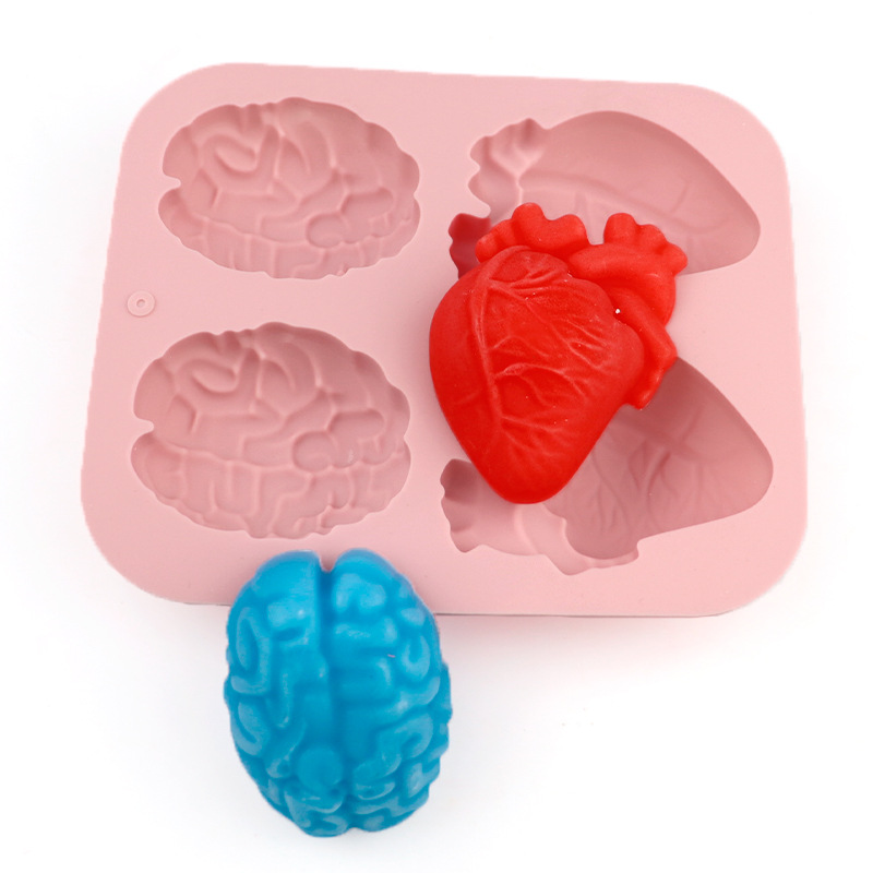 Human Brain And Heart Silicone - Candle Making Activity review and price