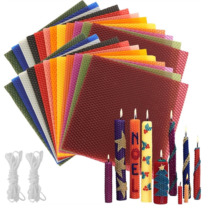 AT21-Bee Swax Sheets(24Pcs), 8 - Candle Making Kit For Adults review and price